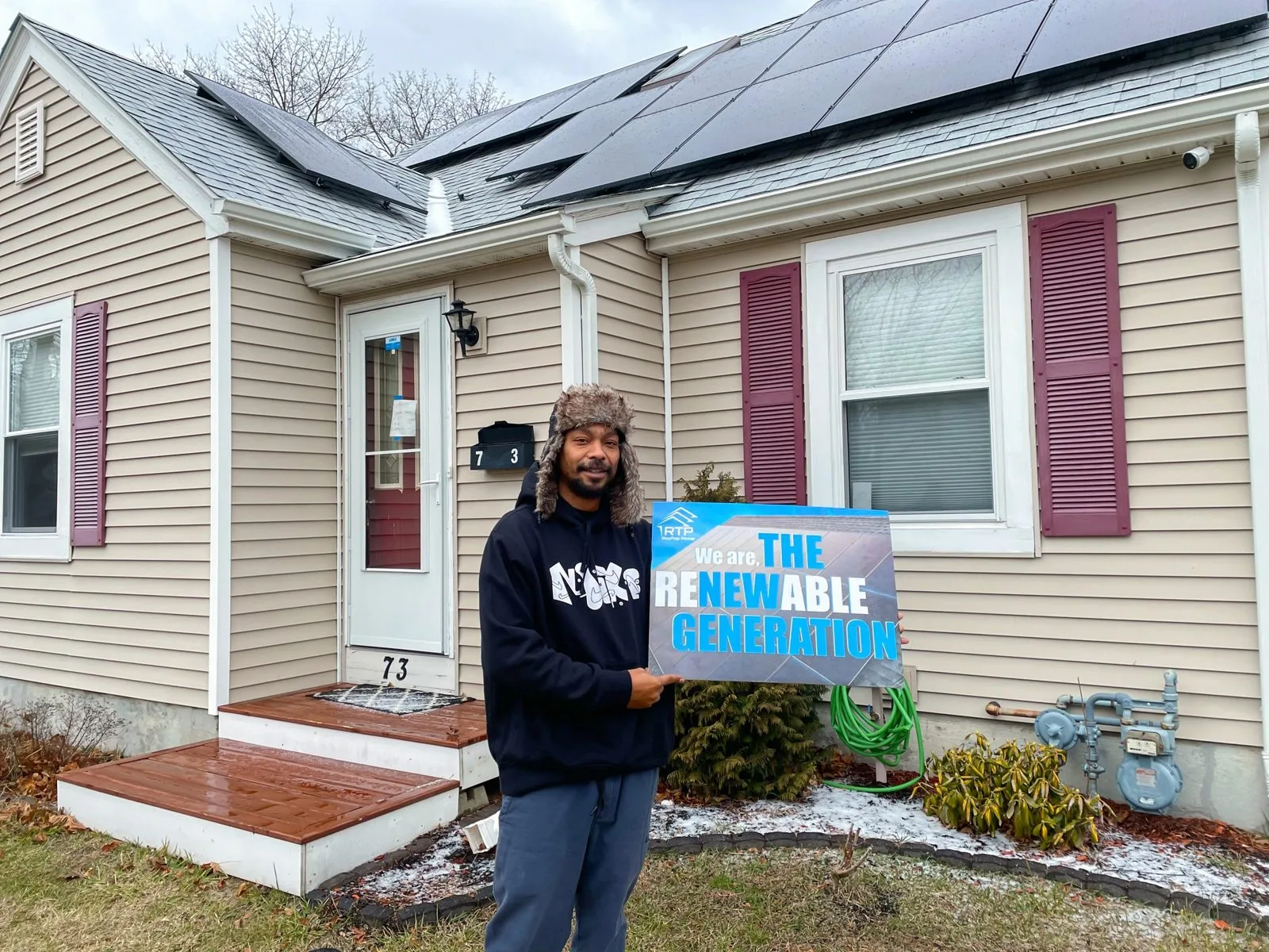 A Rhode Island homeowner in the Renewable Generation