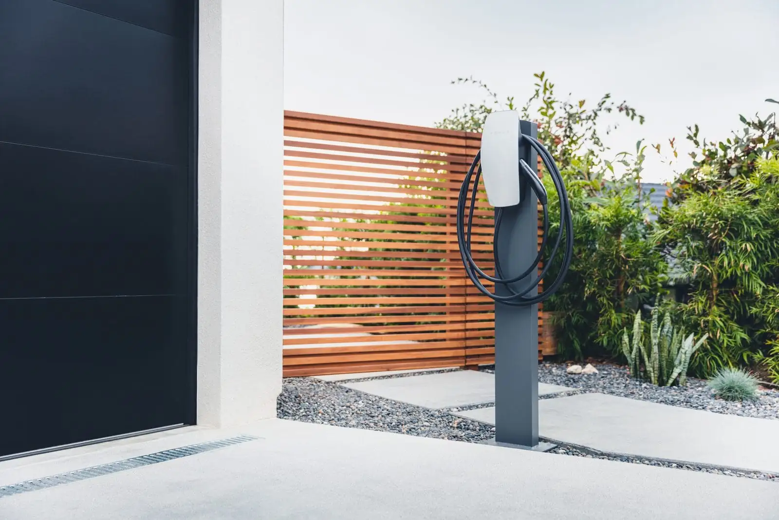 Tesla Wall Connector EV charger installed by Rooftop Power